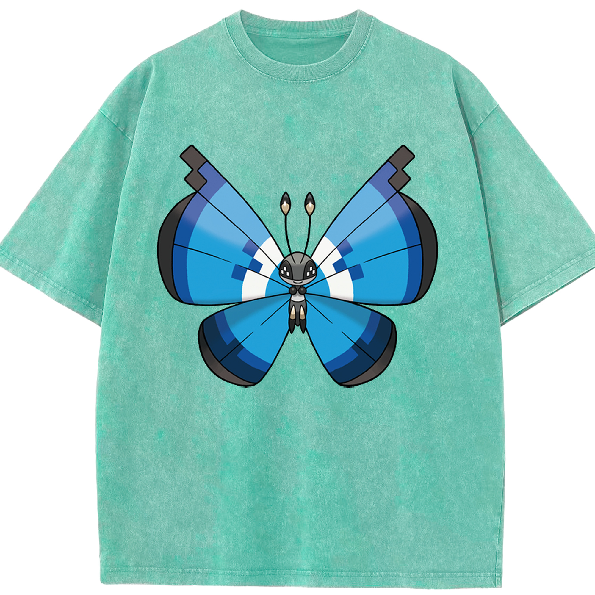 （画像用） ポケットモンスター Pokémon 綿100% ヴィンテージ風 半袖Tシャツ（フロントプリント）